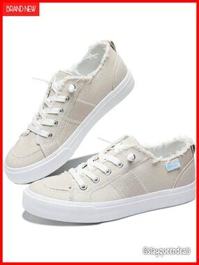 Washed Canvas Slip On Fashion Sneakers Comfortable Walking Shoes
